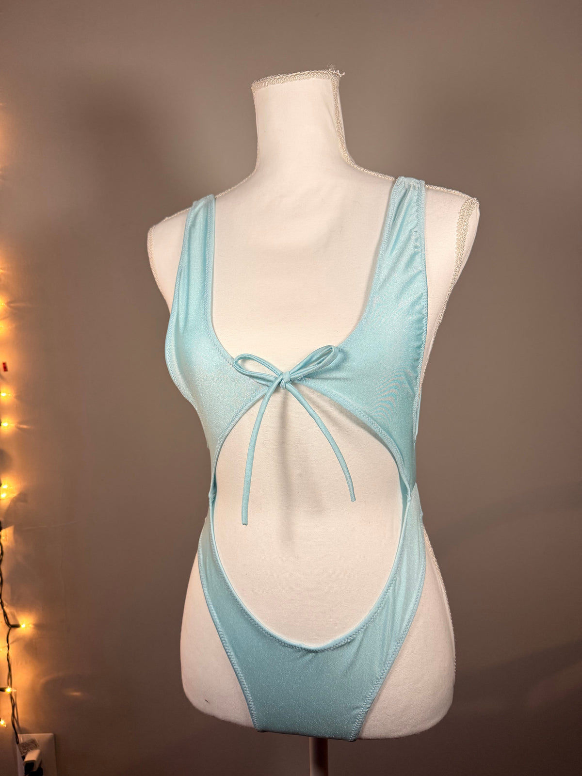 Blue One Piece monokini