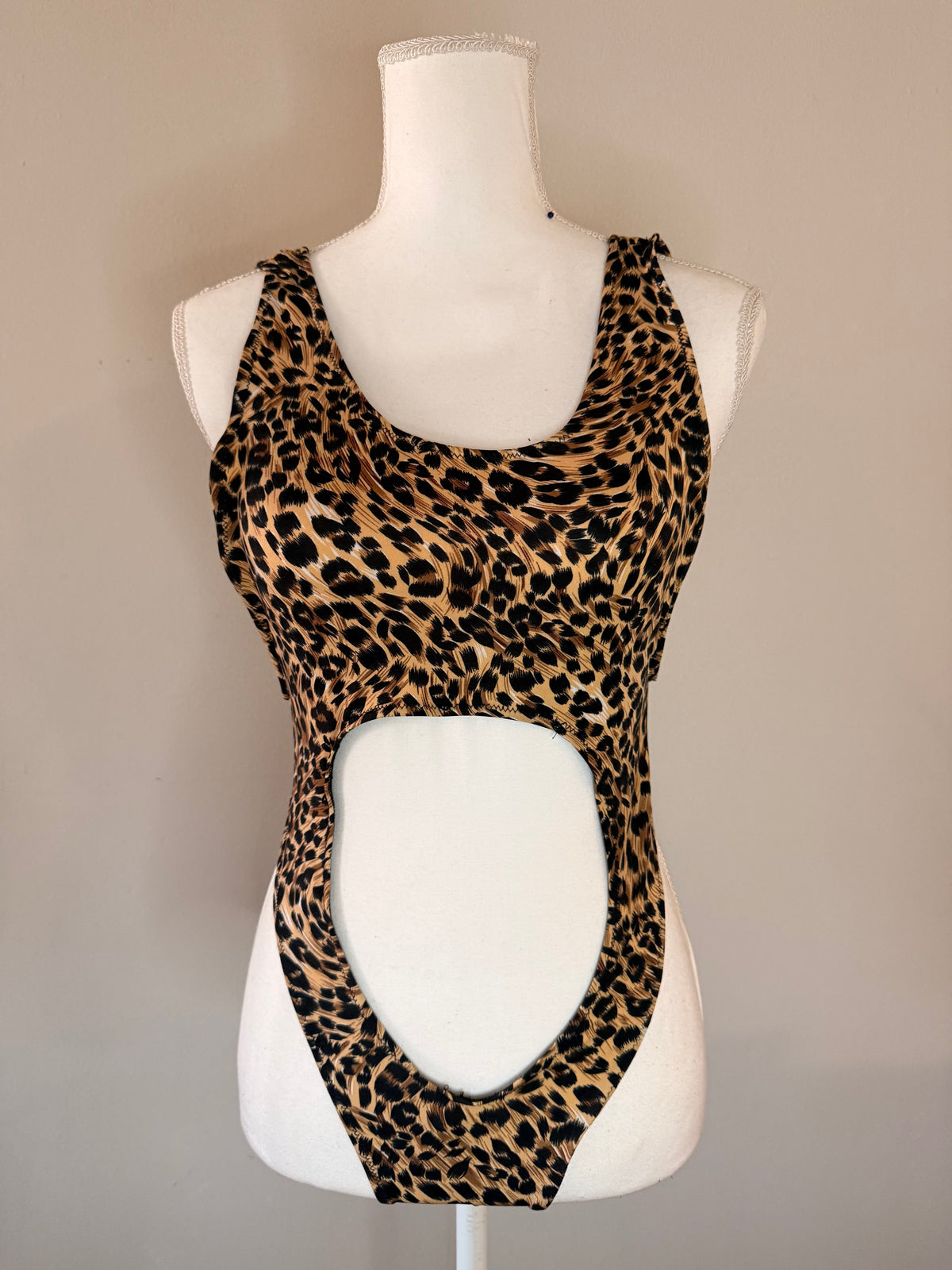 Open Torso U-Back One Piece