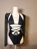 One Piece Suit with Matching Triangle Top