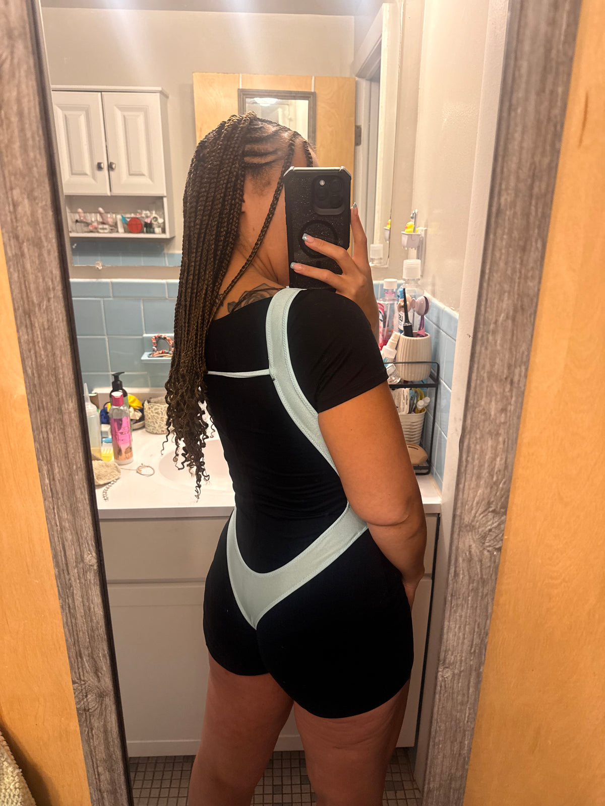Blue One Piece monokini