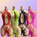 Mesh halter top short set