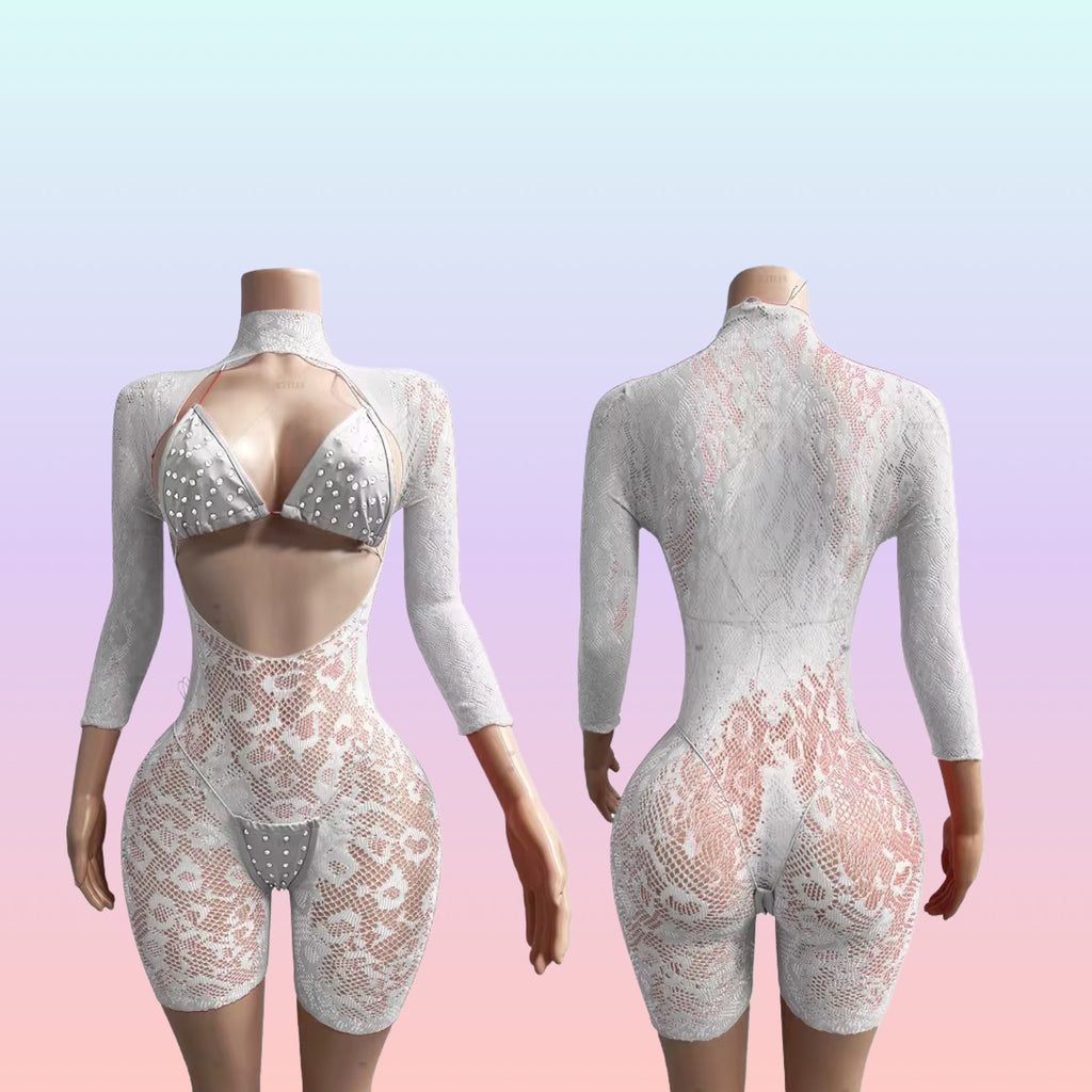 Three piece long sleeve short set