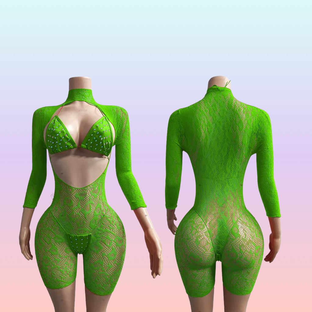 Three piece long sleeve short set